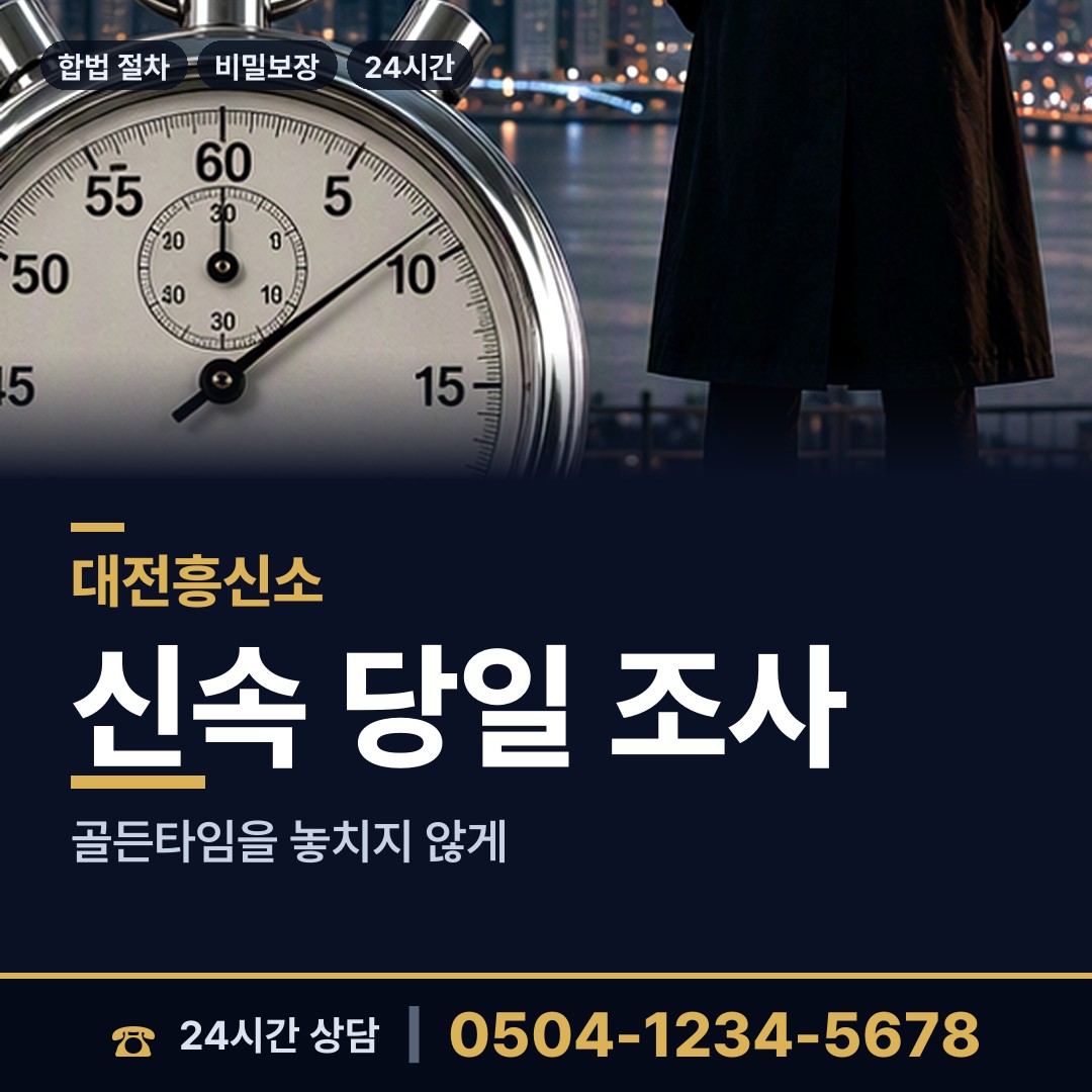 대전 내동 남편외도흥신소 상담 안내